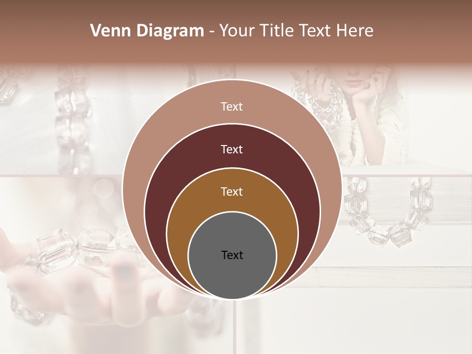 Ring Model Adornment PowerPoint Template