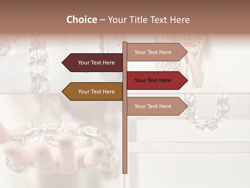 Ring Model Adornment PowerPoint Template