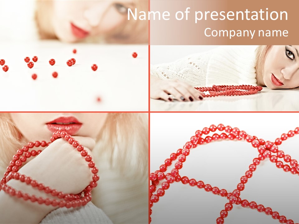 Beauty Shiny Cute PowerPoint Template