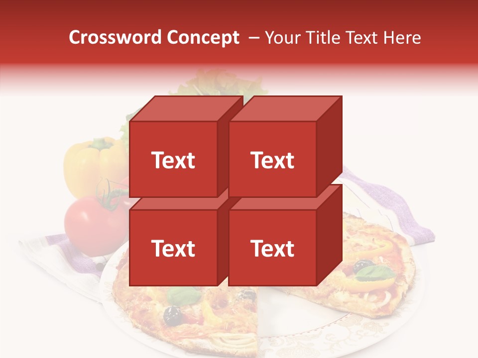 Pizza Snack Portion PowerPoint Template