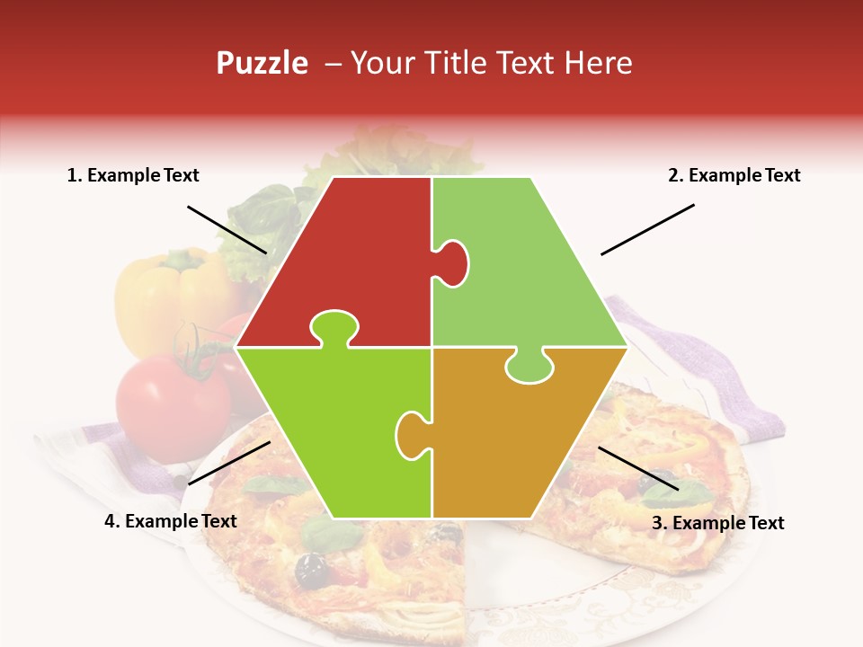 Pizza Snack Portion PowerPoint Template
