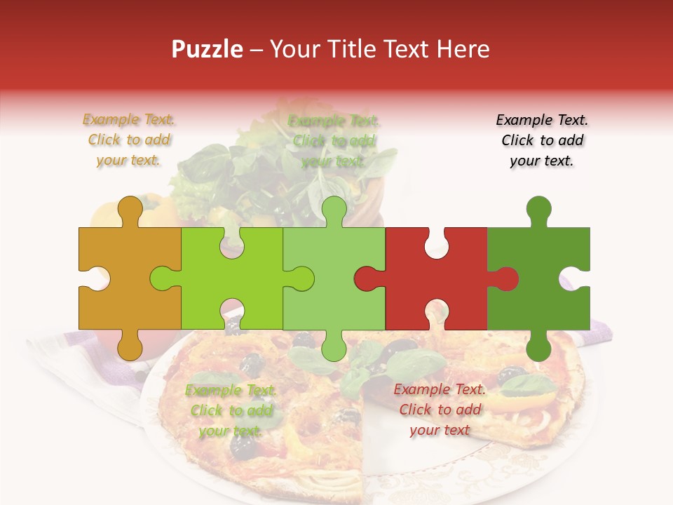 Pizza Snack Portion PowerPoint Template
