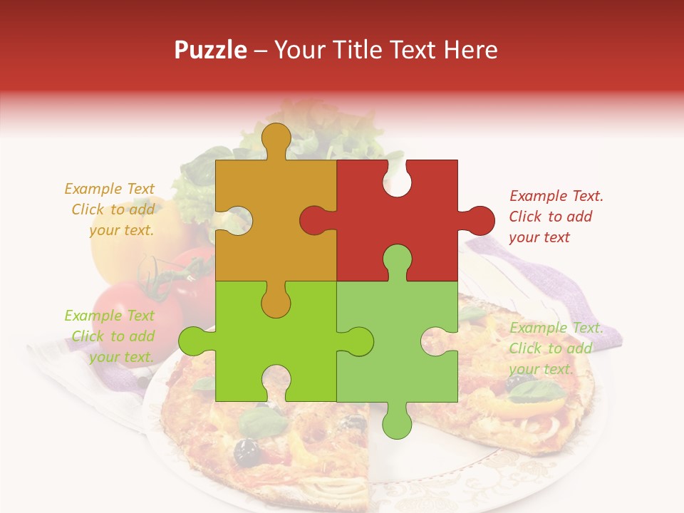 Pizza Snack Portion PowerPoint Template