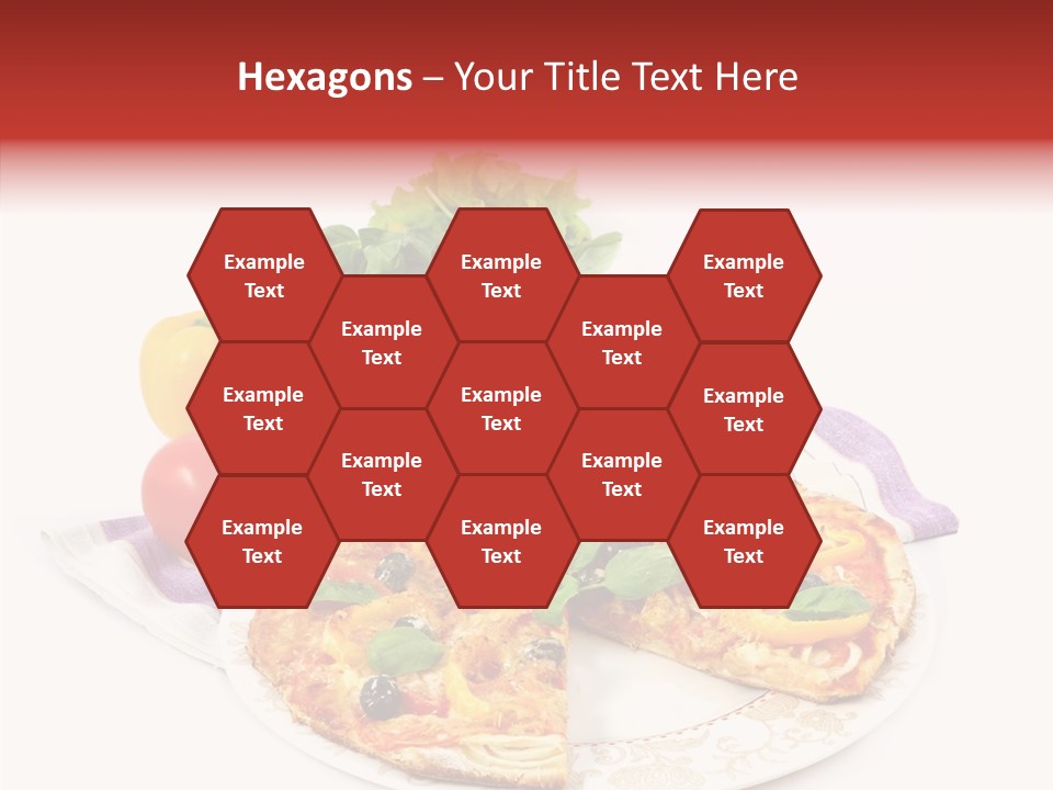 Pizza Snack Portion PowerPoint Template