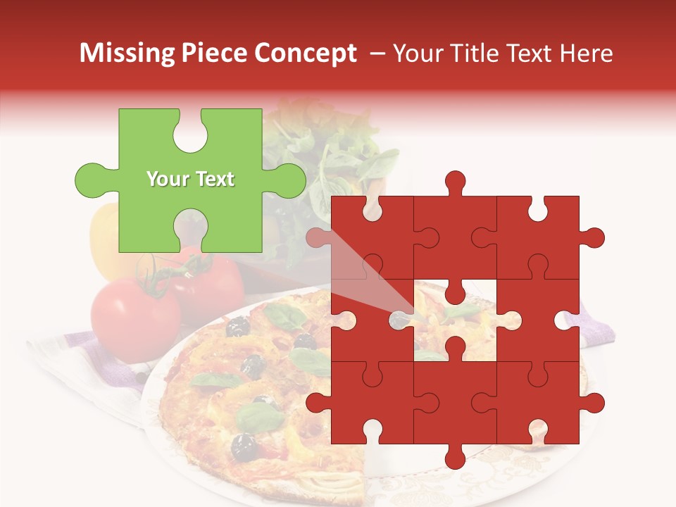 Pizza Snack Portion PowerPoint Template