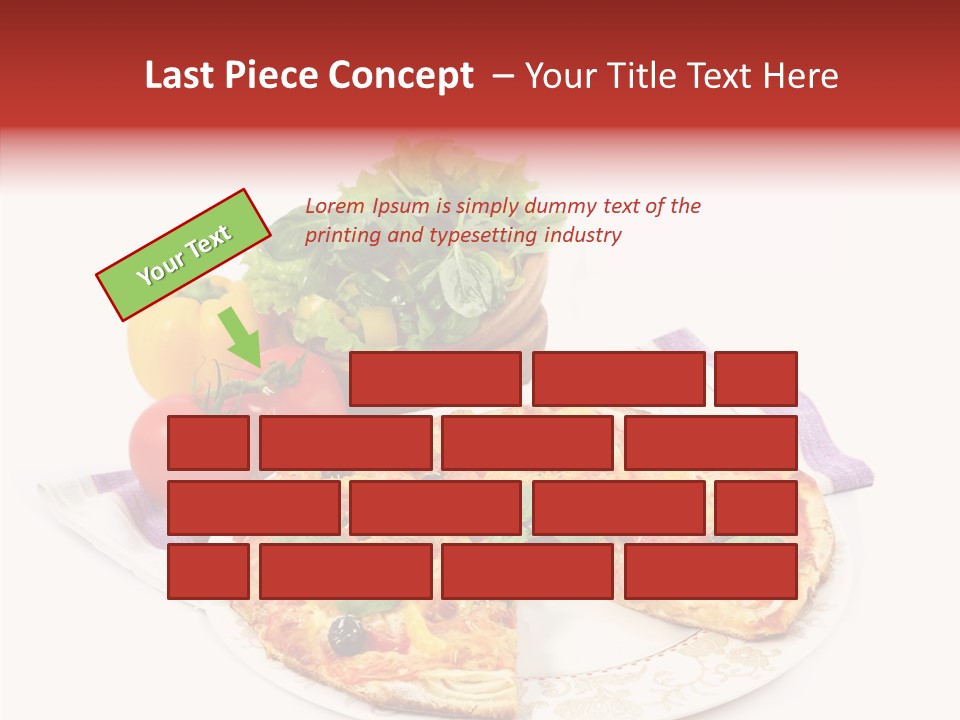 Pizza Snack Portion PowerPoint Template