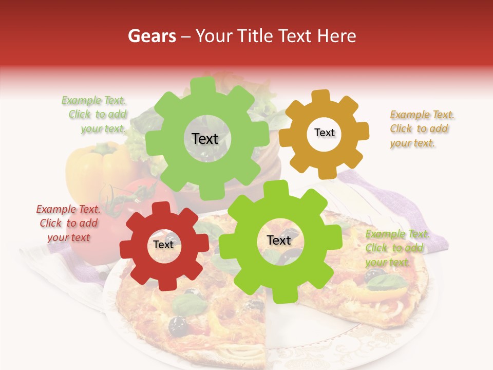 Pizza Snack Portion PowerPoint Template