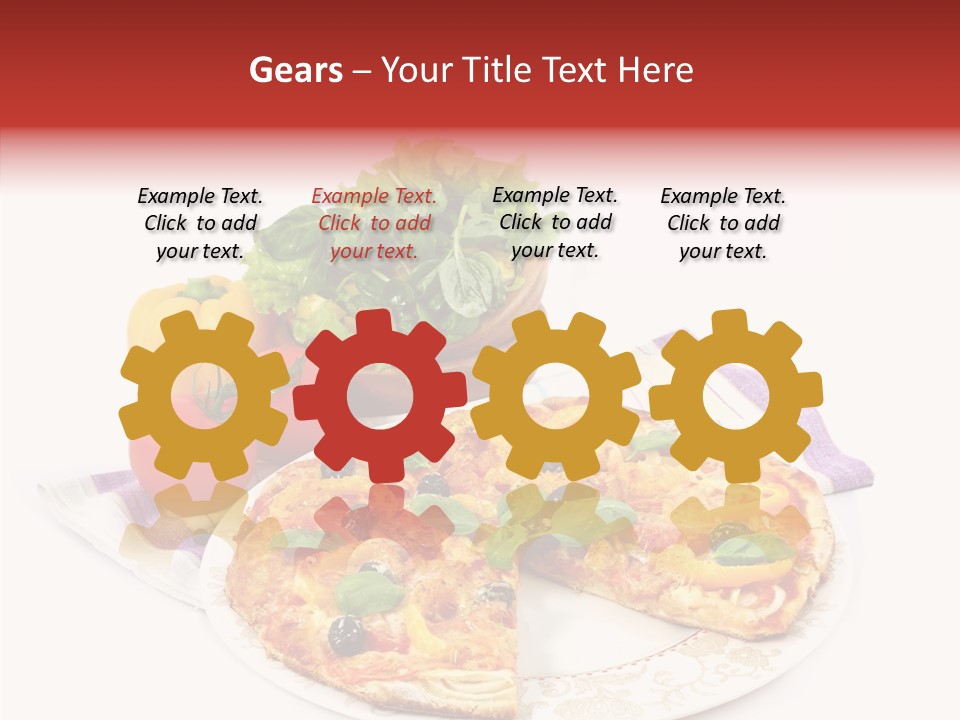 Pizza Snack Portion PowerPoint Template