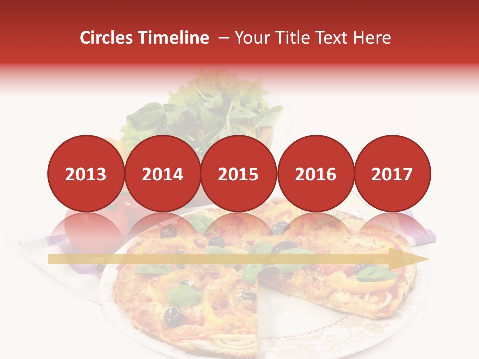 Pizza Snack Portion PowerPoint Template