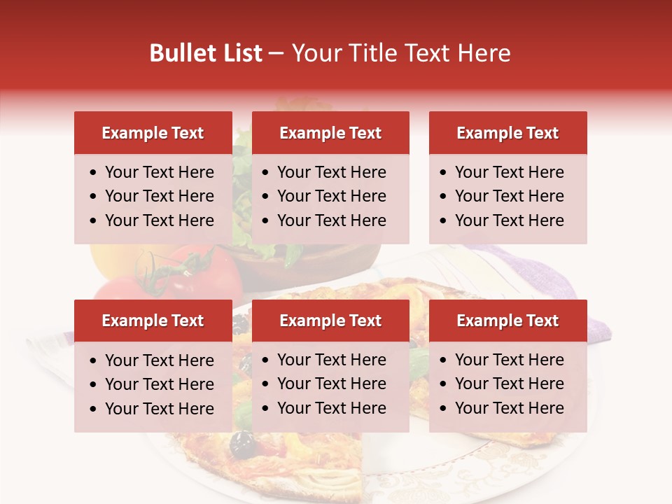 Pizza Snack Portion PowerPoint Template