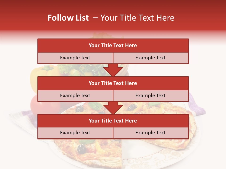 Pizza Snack Portion PowerPoint Template