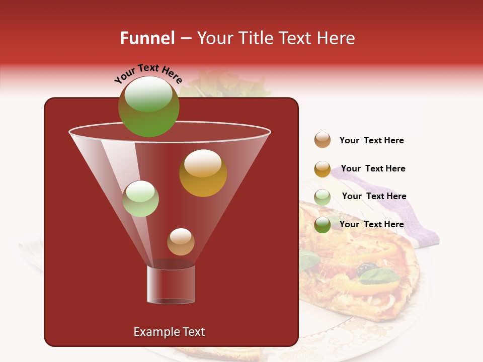 Pizza Snack Portion PowerPoint Template