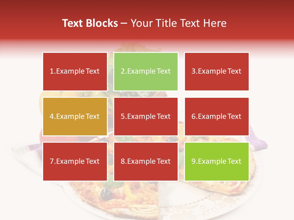 Pizza Snack Portion PowerPoint Template