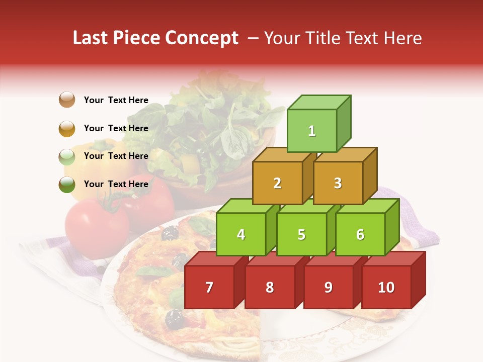 Pizza Snack Portion PowerPoint Template