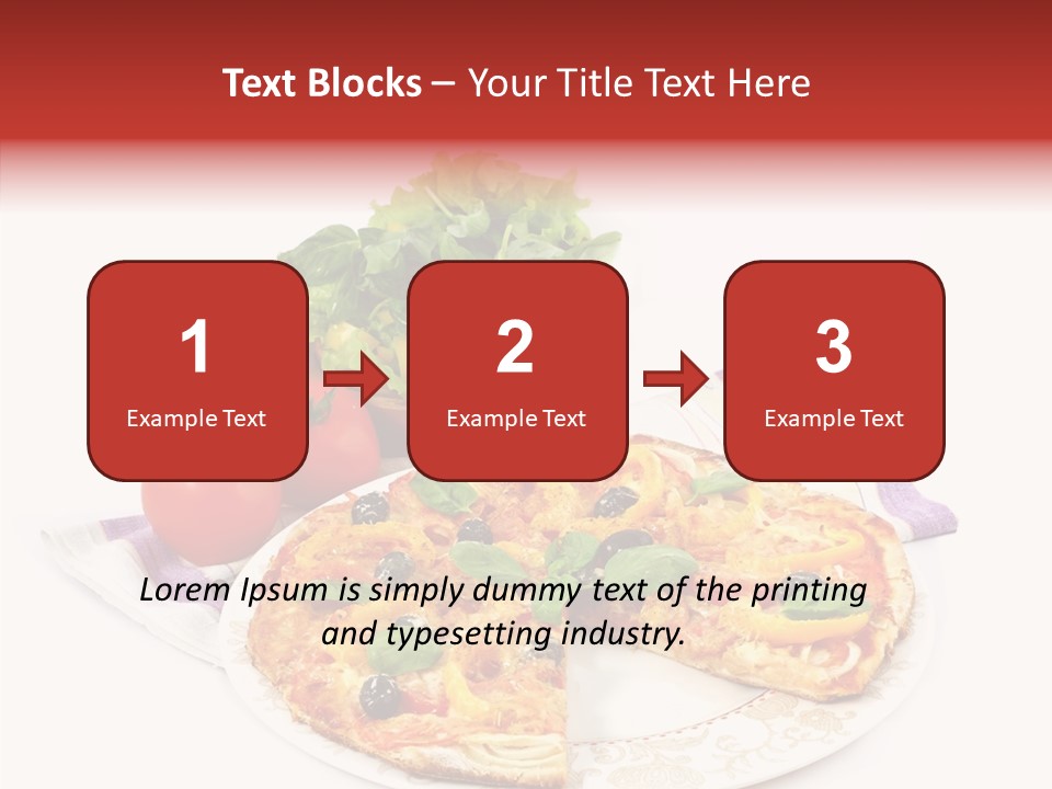 Pizza Snack Portion PowerPoint Template