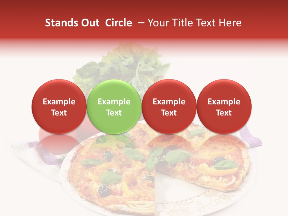 Pizza Snack Portion PowerPoint Template