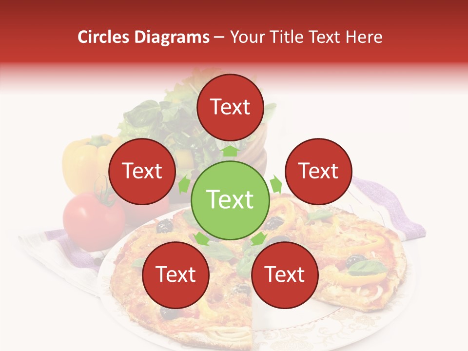 Pizza Snack Portion PowerPoint Template