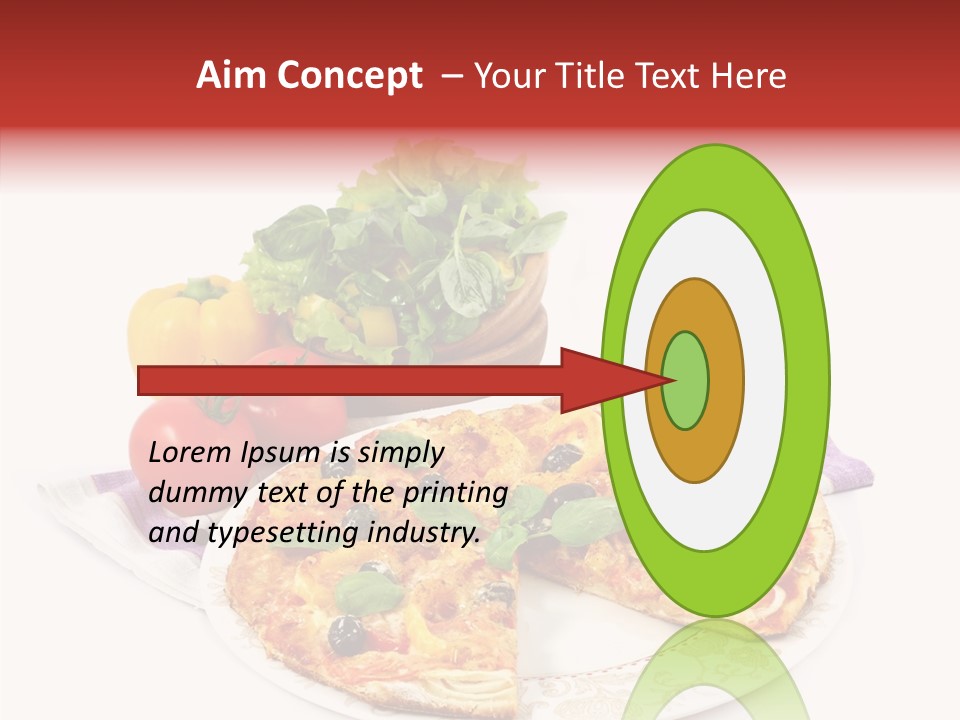 Pizza Snack Portion PowerPoint Template