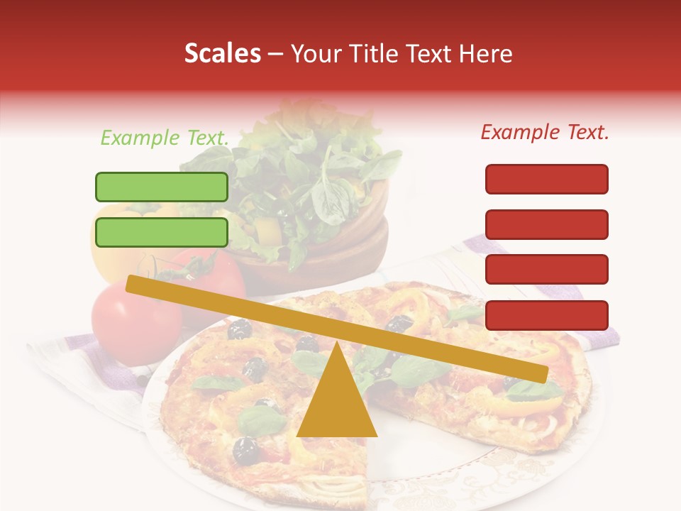 Pizza Snack Portion PowerPoint Template