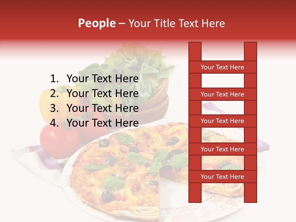 Pizza Snack Portion PowerPoint Template