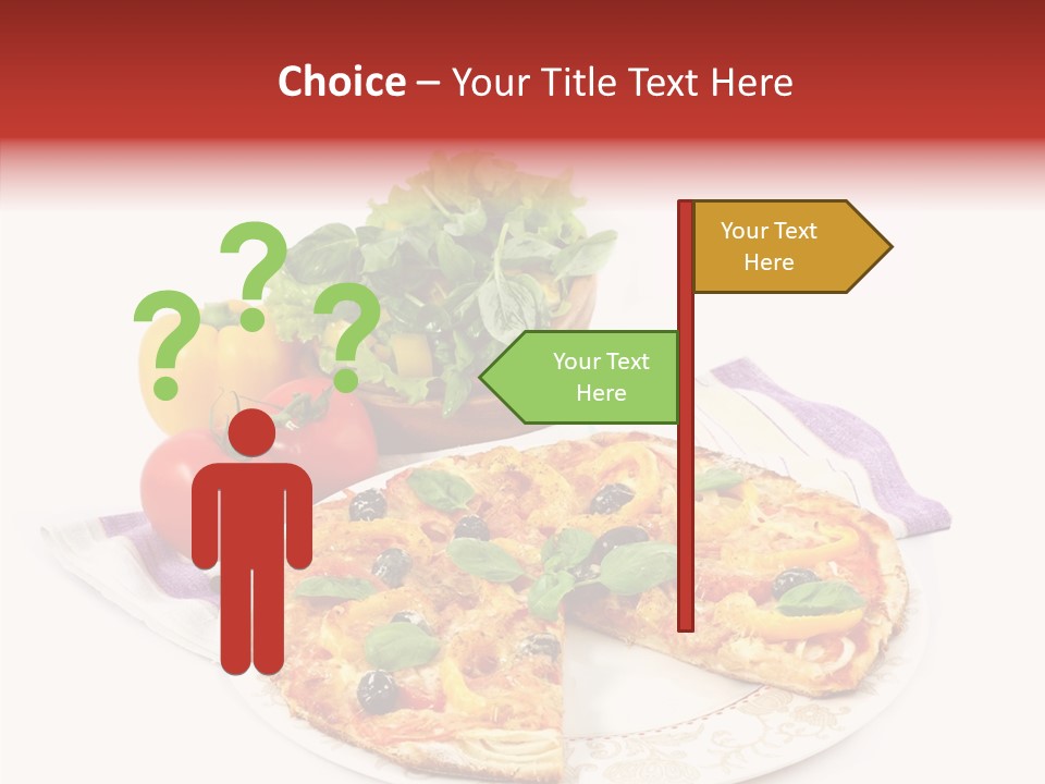 Pizza Snack Portion PowerPoint Template