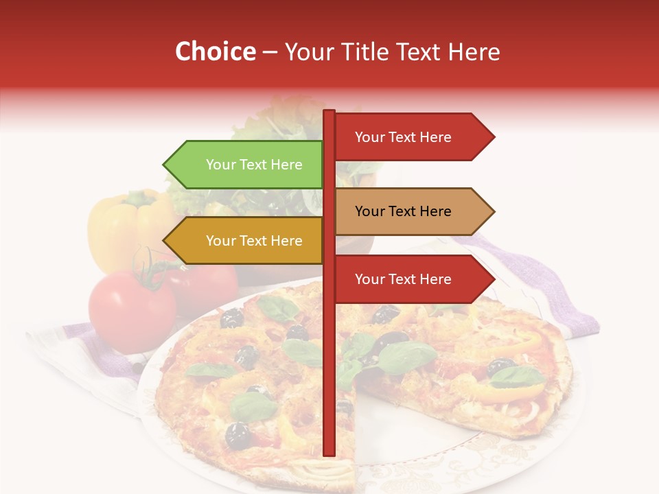 Pizza Snack Portion PowerPoint Template