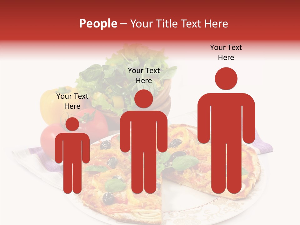 Pizza Snack Portion PowerPoint Template