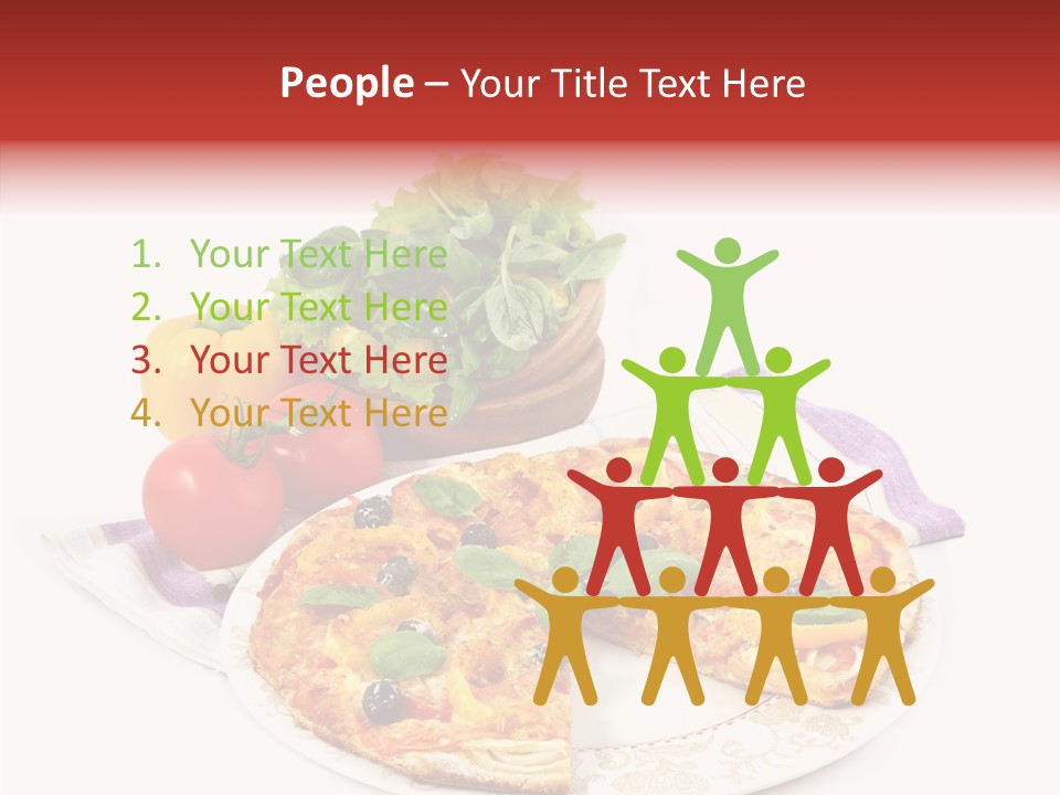 Pizza Snack Portion PowerPoint Template