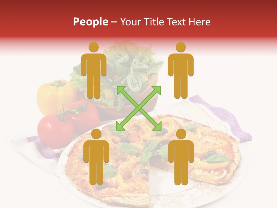 Pizza Snack Portion PowerPoint Template