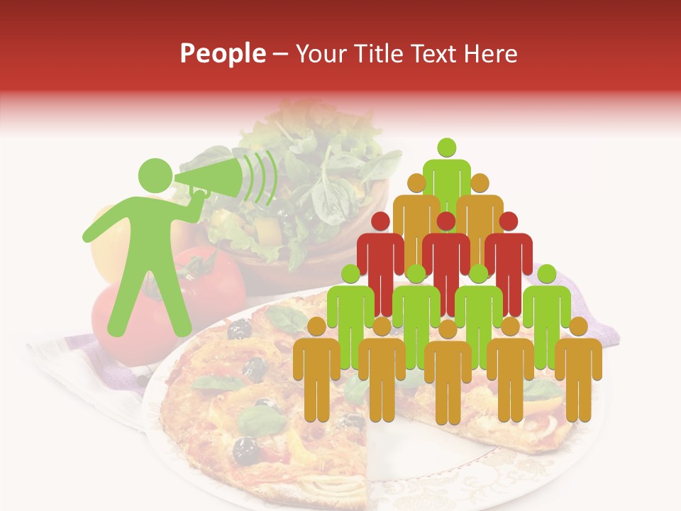 Pizza Snack Portion PowerPoint Template