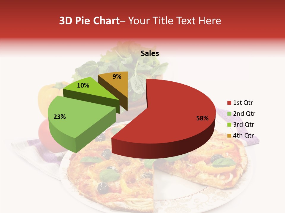 Pizza Snack Portion PowerPoint Template