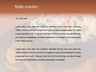 Dinner Peas Cheese PowerPoint Template