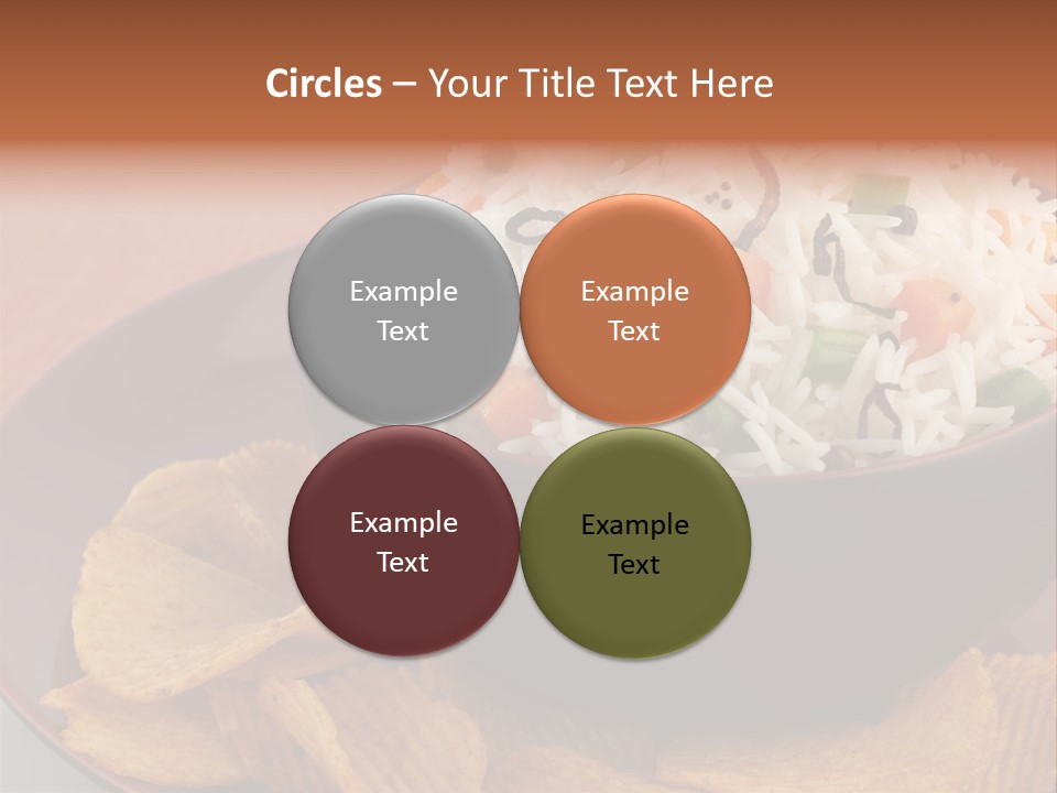 Dinner Peas Cheese PowerPoint Template