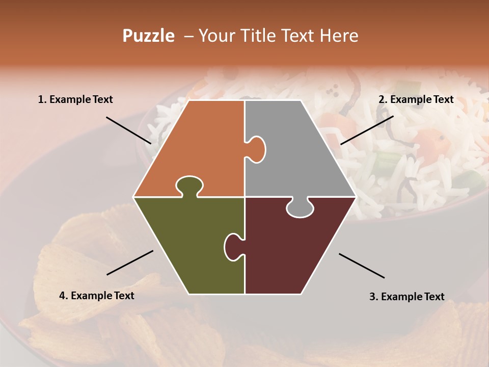 Dinner Peas Cheese PowerPoint Template