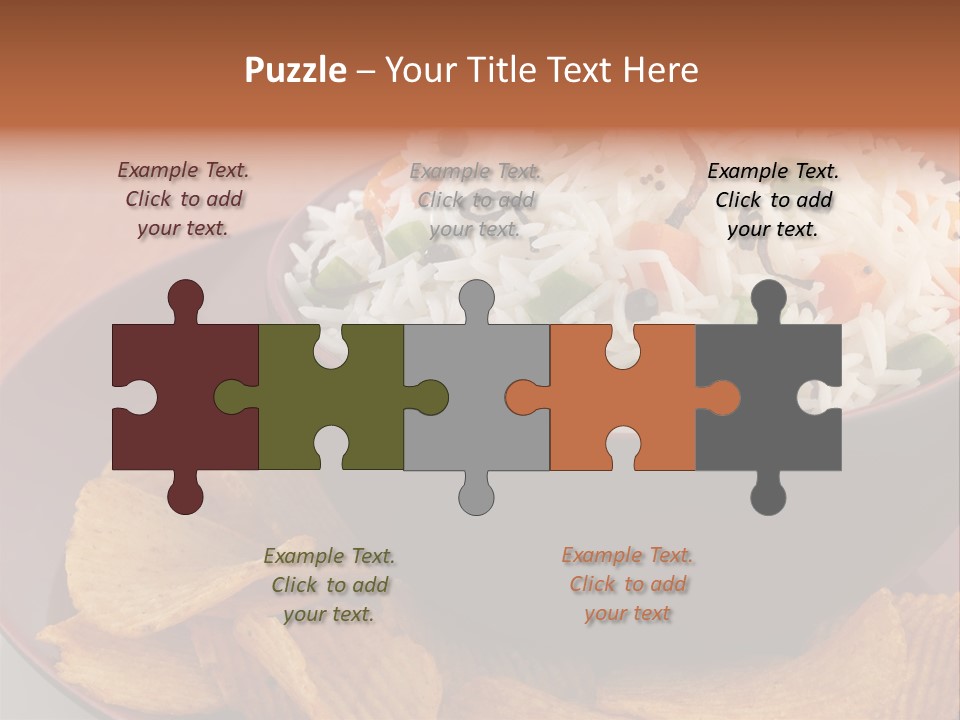 Dinner Peas Cheese PowerPoint Template