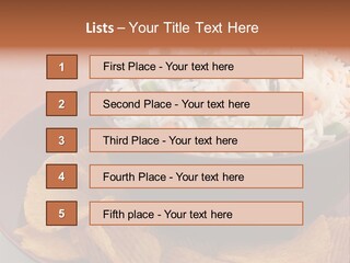 Dinner Peas Cheese PowerPoint Template