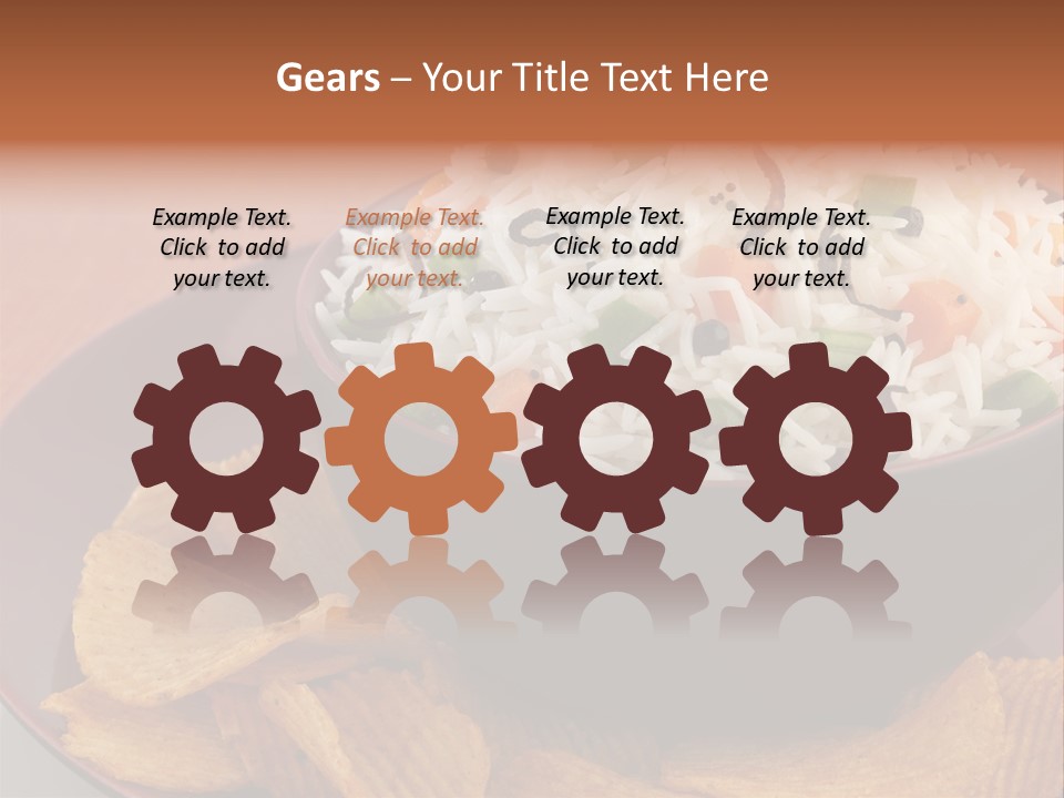 Dinner Peas Cheese PowerPoint Template