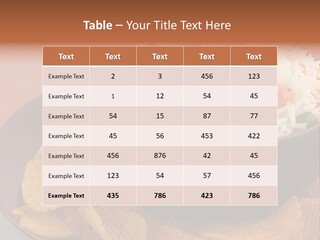 Dinner Peas Cheese PowerPoint Template