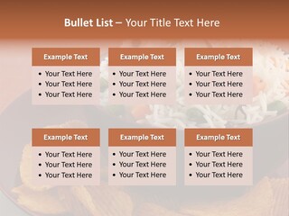 Dinner Peas Cheese PowerPoint Template