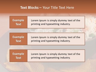 Dinner Peas Cheese PowerPoint Template