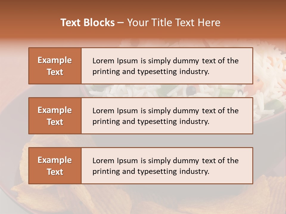 Dinner Peas Cheese PowerPoint Template