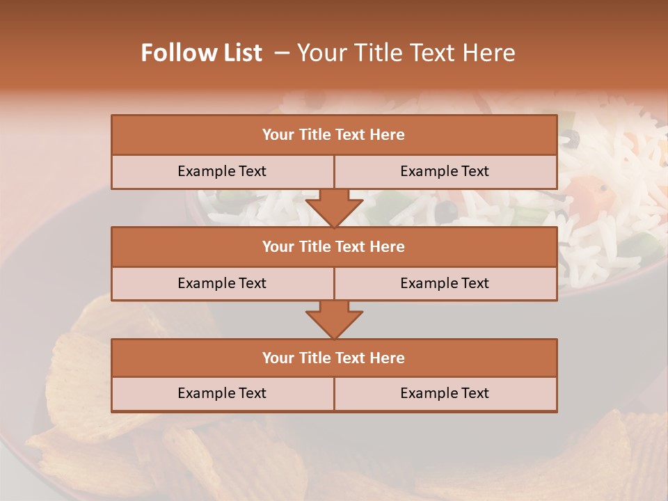 Dinner Peas Cheese PowerPoint Template