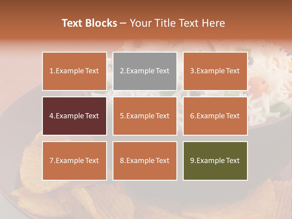 Dinner Peas Cheese PowerPoint Template