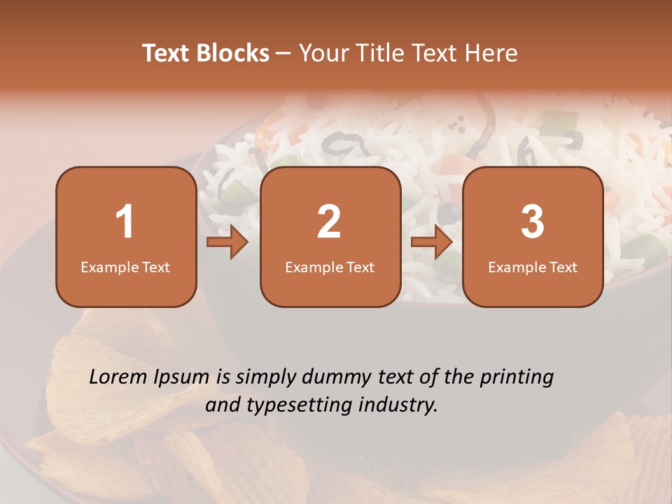 Dinner Peas Cheese PowerPoint Template