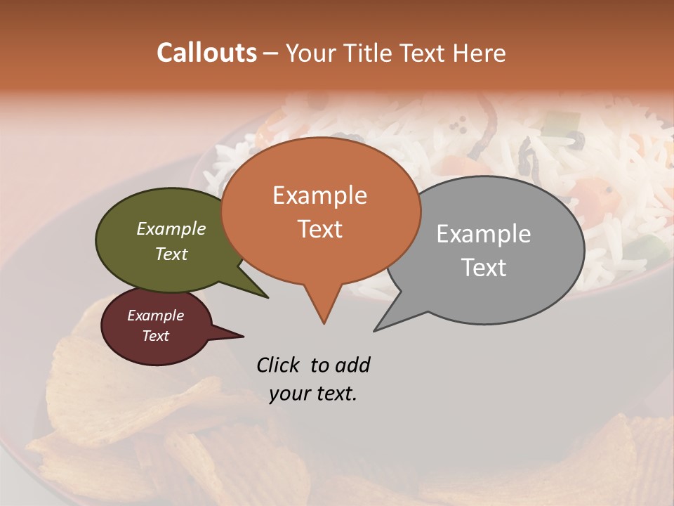 Dinner Peas Cheese PowerPoint Template