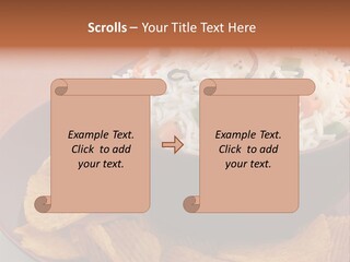 Dinner Peas Cheese PowerPoint Template