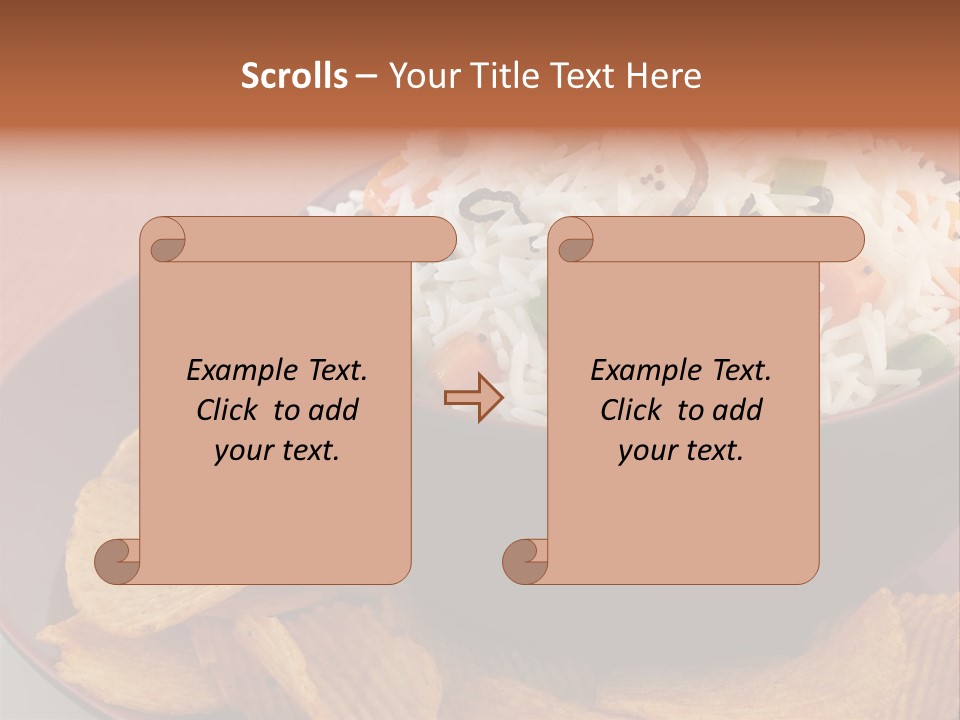 Dinner Peas Cheese PowerPoint Template