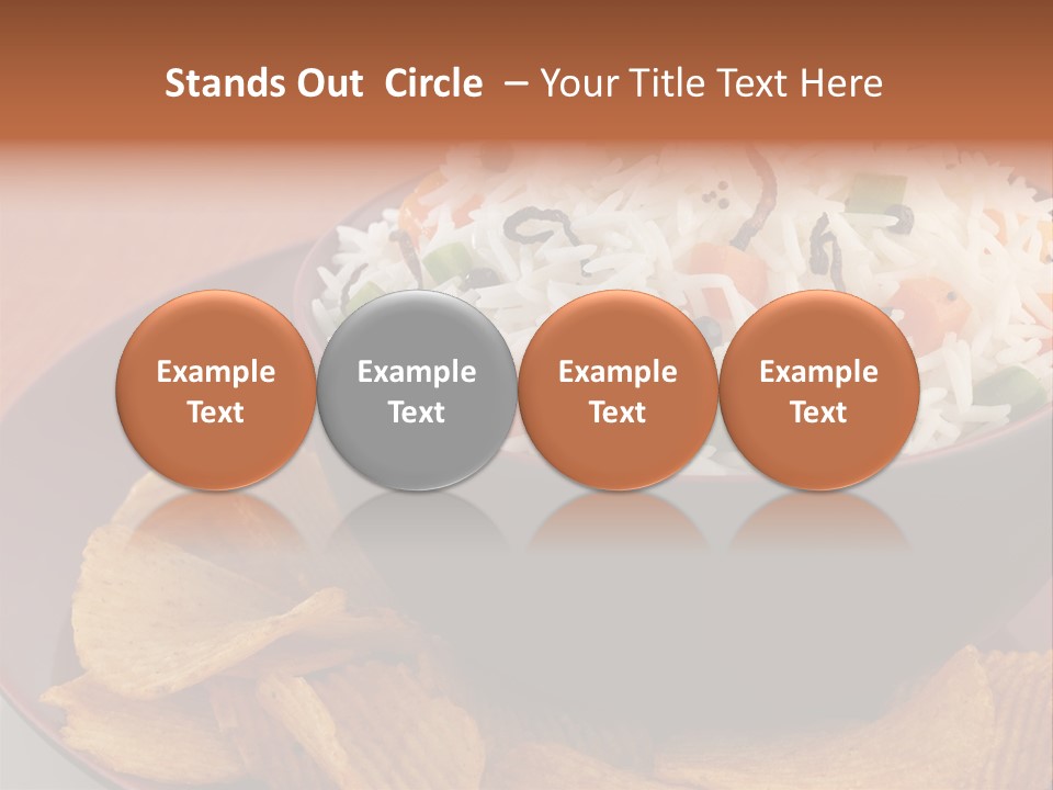 Dinner Peas Cheese PowerPoint Template