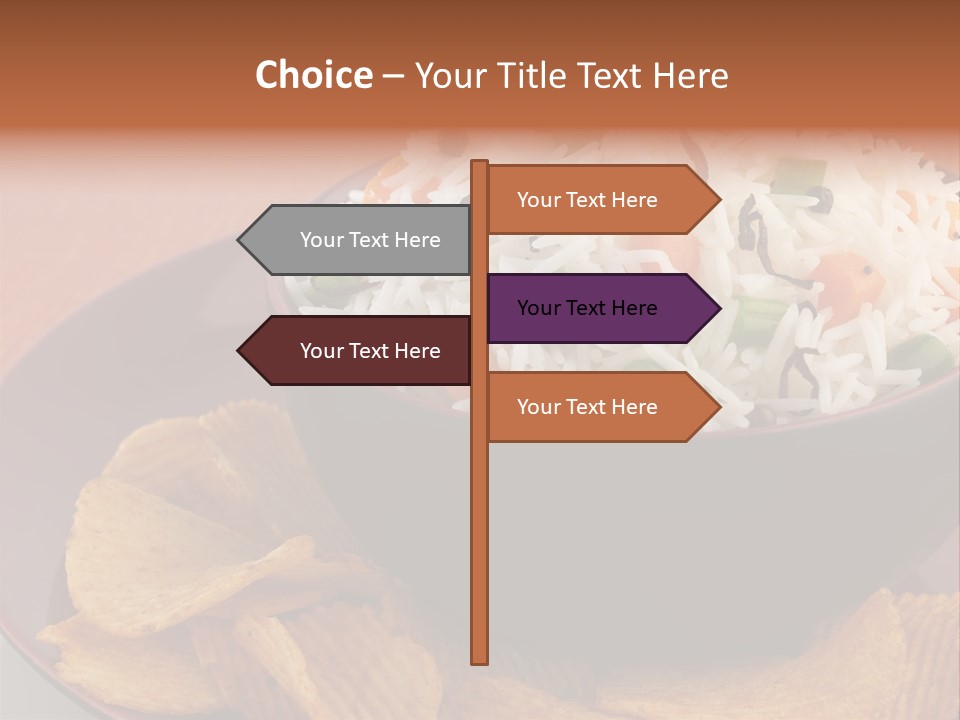 Dinner Peas Cheese PowerPoint Template