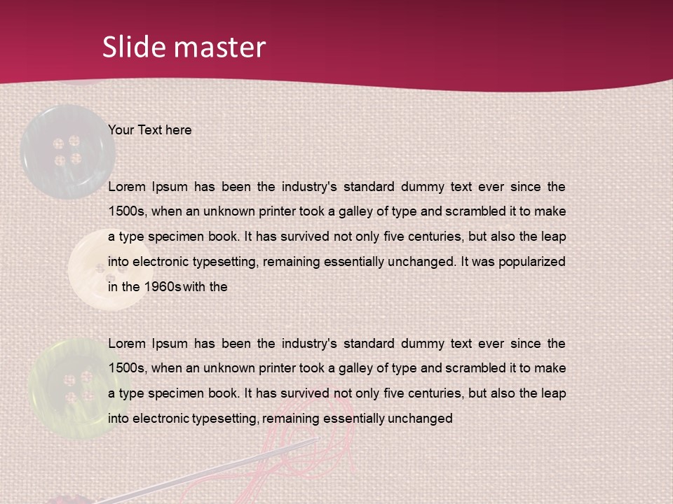 Thread Colorful Darn PowerPoint Template